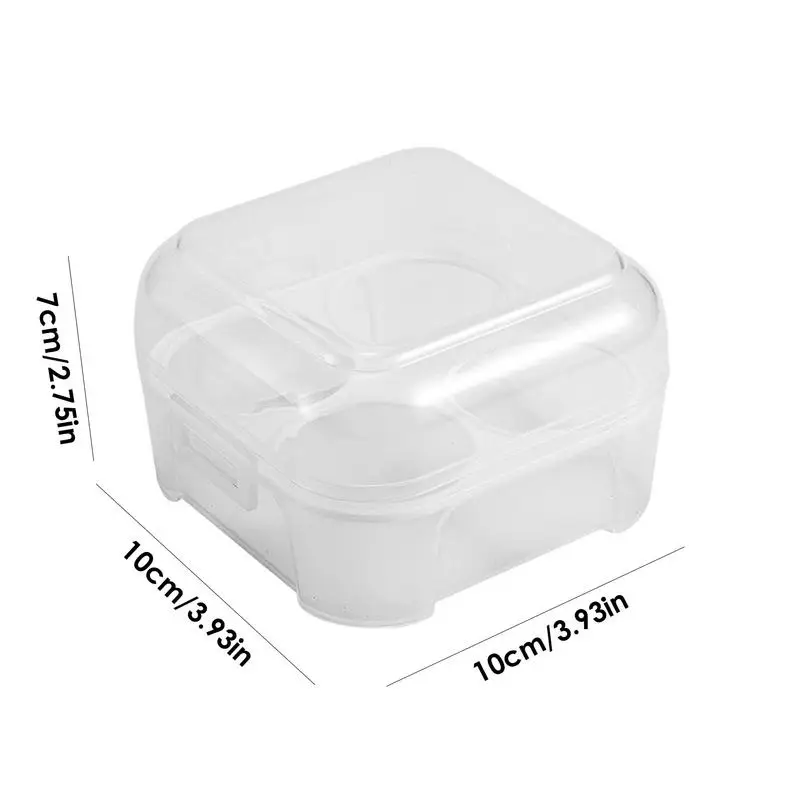 Egg Container Shockproof for Camping Refrigerator 4 Compartments Portable egg container