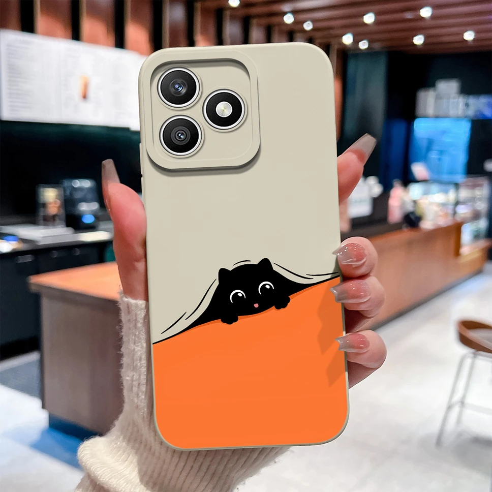 Green Cute Rabbit Pattern Silicone Case for For Honor X8D - Flexible, Anti-Drop with Full Camera Protection