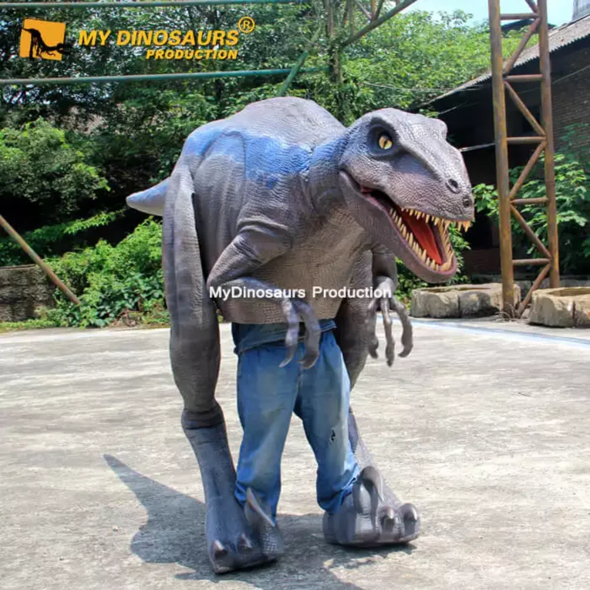 Disfraz de DC030, Velociraptor realista personalizado| - AliExpress