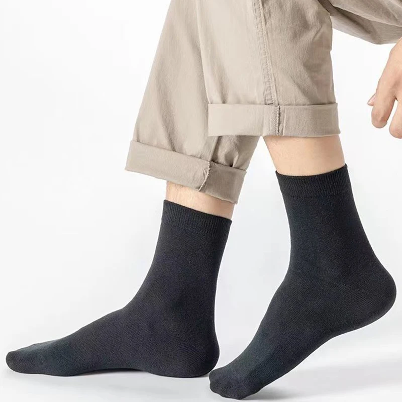 Casual Socks Middle Tube Socks Breathable Socks Business Socks 5 Pairs Mens Classic Trendy Soft Comfortable Casual Business Male Sox casual socks,middle tube socks,breathable socks,business socks