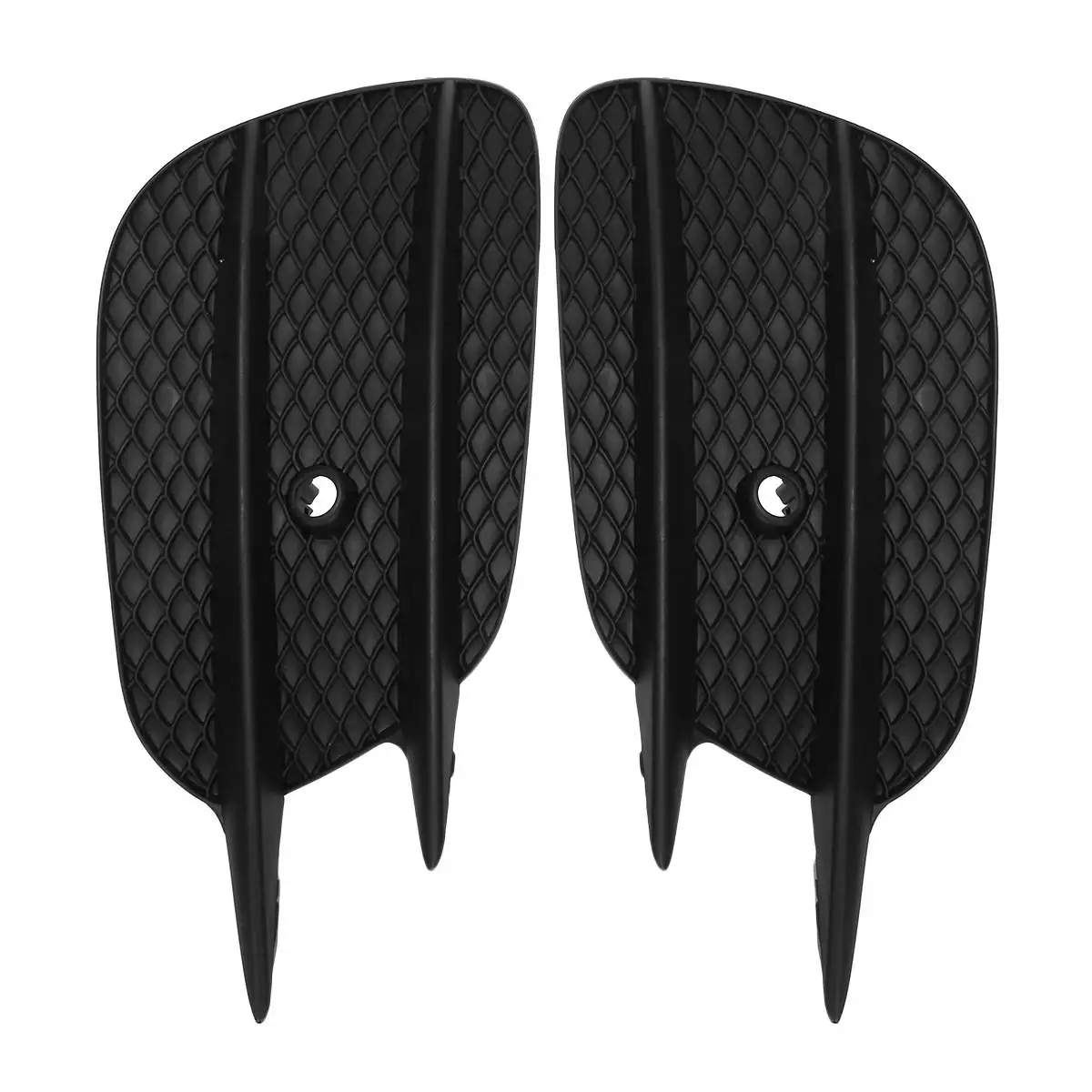 2X Car Front Bumper Fog Light Grill Grille Cover for Mercedes Benz E