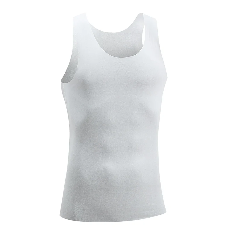 Men Undershirt Men's four seasons seamless vest classic minimalist men's fashion sports fitness football bottoming sleeveless T