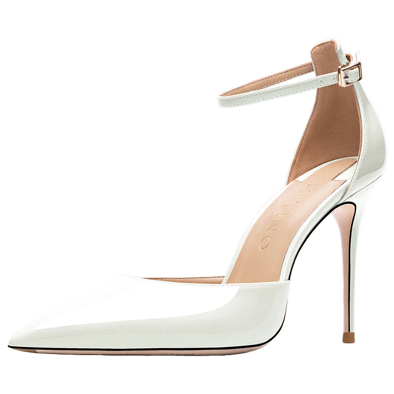 

Сандалии женские на высоком каблуке, босоножки с ремешком с пряжкой, туфли под платье, с красной подошвой, Цвет телесный/черный, лето