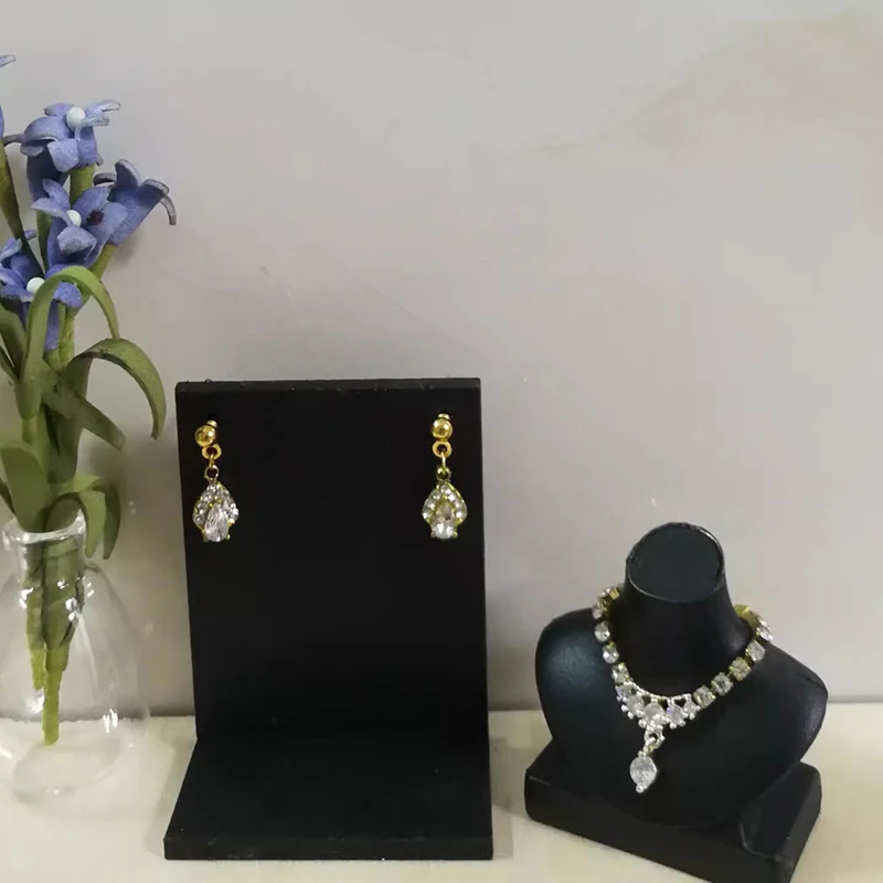 1:6 Doll Fashion Simulation Mini Earring/necklace Display Stand Set Dollhouse Furniture Decorative Toys Gift Accessories