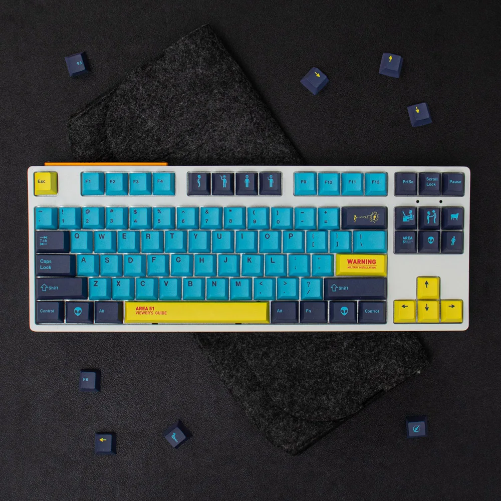 Keycap, DYE-SUB Inglês Personalizado Personalidade Keycaps para Teclado Mecânico, 64, 64