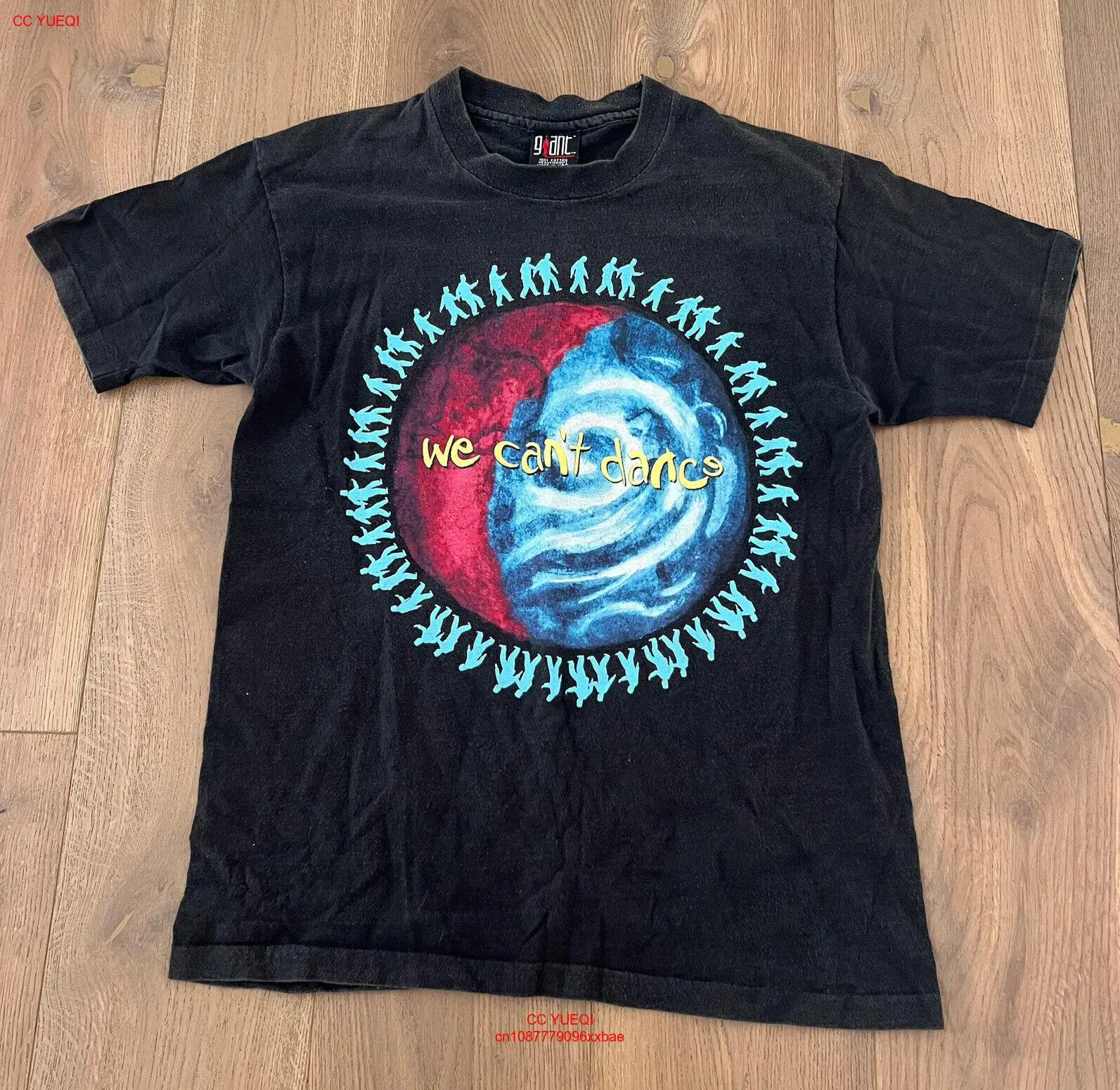 Гигантская рубашка VTG GENESIS WE Can DANCE Tour Sz L, Фил Коллинз 90s 1992