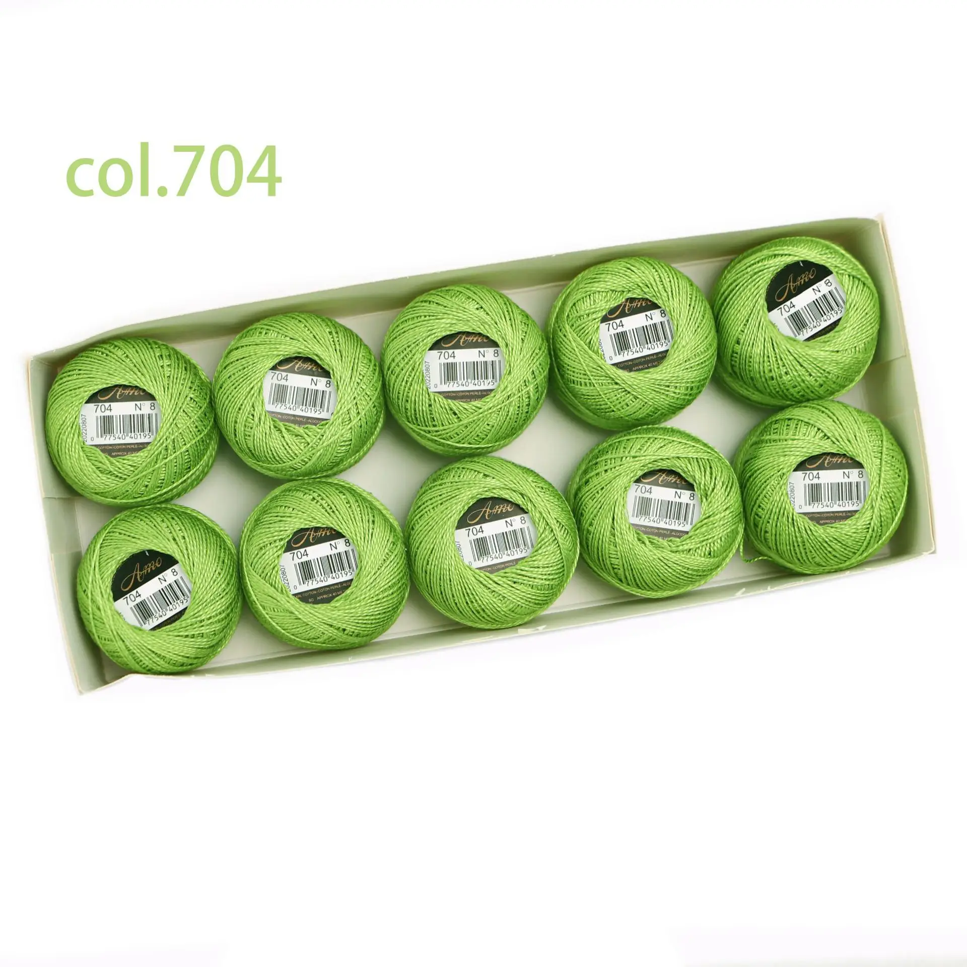 Egyptian Long Staple Cotton Embroidery and Hand Sewing Thread Set - 10 Balls