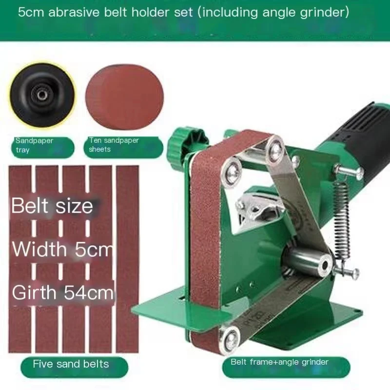 Blade Grinder Attachment Angle Grinder Refit Abrasive Belt Frame Fixed Angle Knife Sharpener With 30mm Belt Woodworking Tools