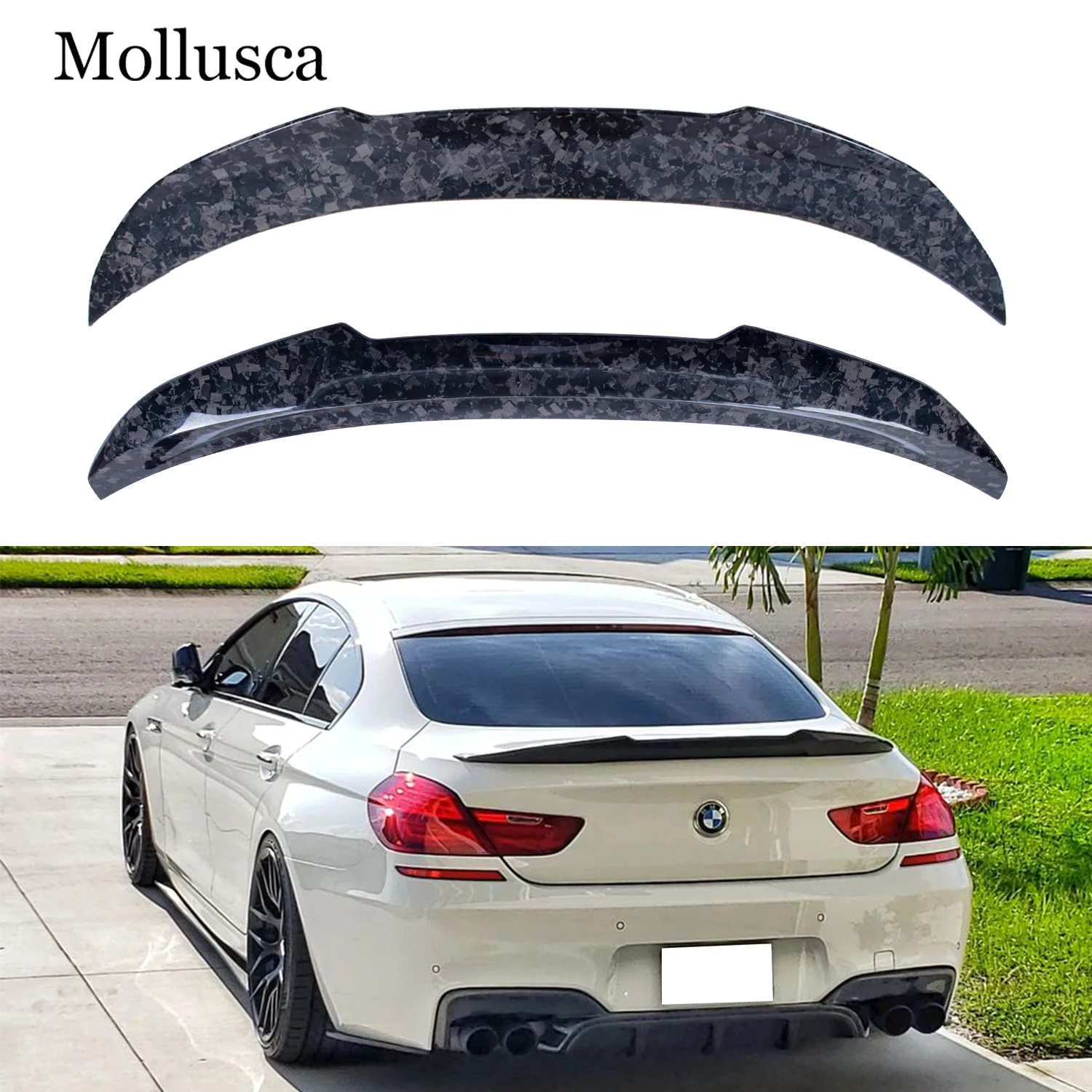 Jupes Latérales Voiture BMW 6 Series Gran Coupé F06 2011-2023 – Look Carbone Noir – Extensions Bas De Caisse Anti-Rayures & Aérodynamiques