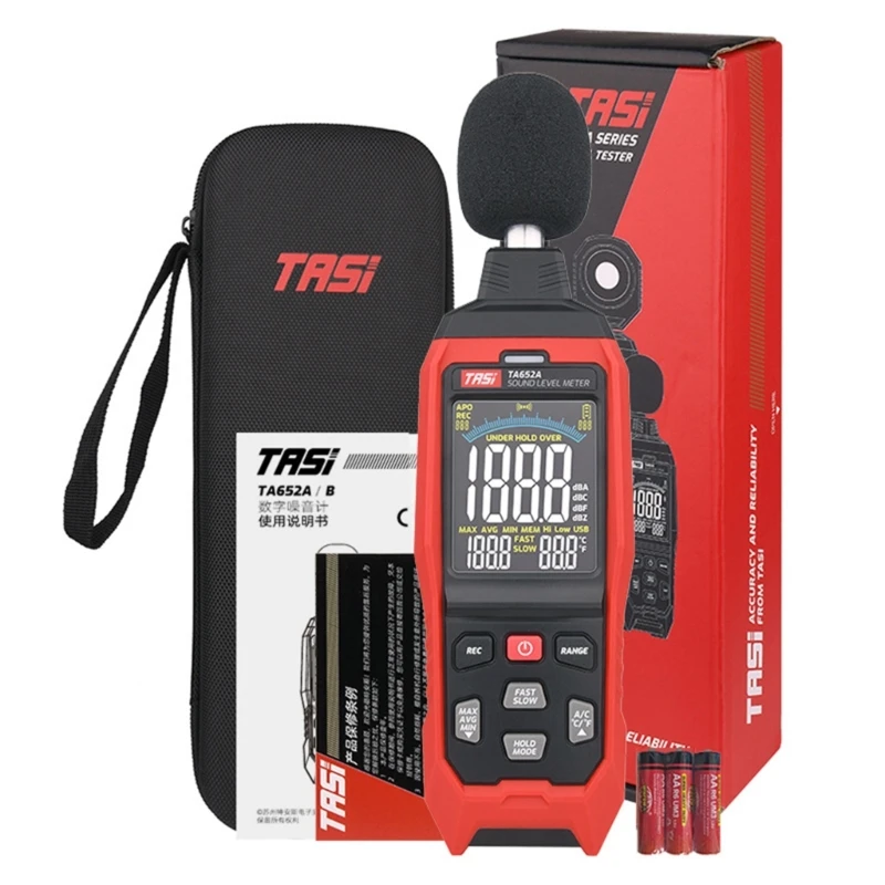 산업용 소음 테스터 핸디 노이즈 게이지 TA652B 소음 평가자는 주변 환경의 조용함을 평가 및 평가합니다.