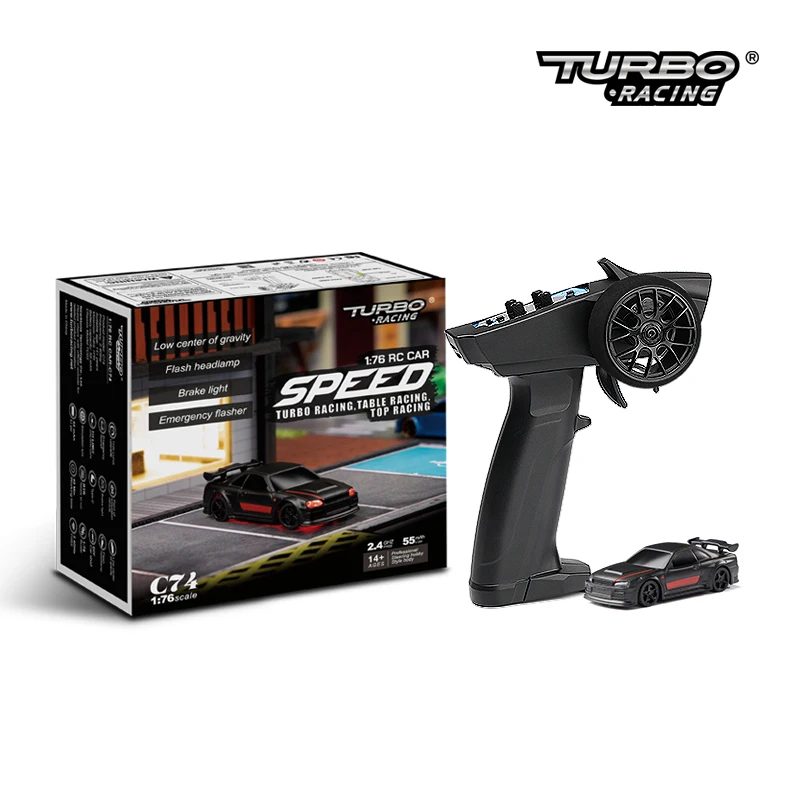 Turbo Racing C74 1:76 Speed Rc Car Full Proporzionale Remote Control Toys Kit Rtr Per Bambini E Adulti Crazyfastrc