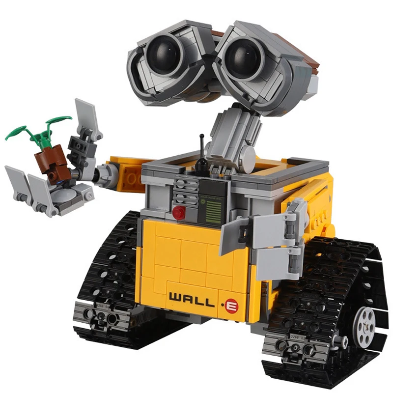 

Disney Walle, фильм, 687 шт., WAL L.E Eva, робот MOC, модель «сделай сам», строительные блоки, Классические куклы, детские игрушки, подарок для детей