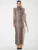 Leopard Print Long Sleeve Sexy Maxi Dress For Women Autumn Winter Fashion Elegant Turtleneck Printed Bodycon Long Dress