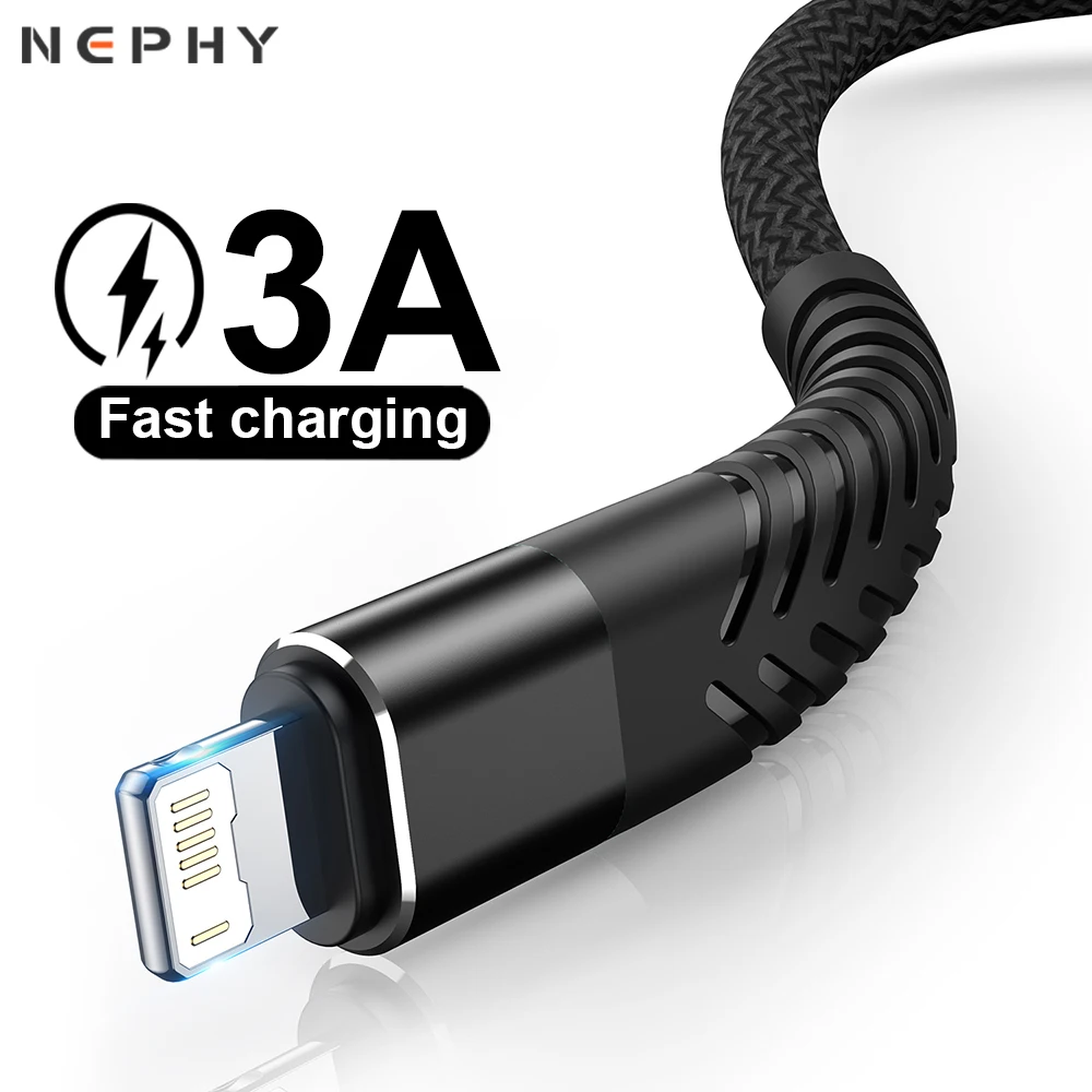 Enhanced Fast-Charging USB Cable for Apple Devices - Durable Long-Length Data Cord