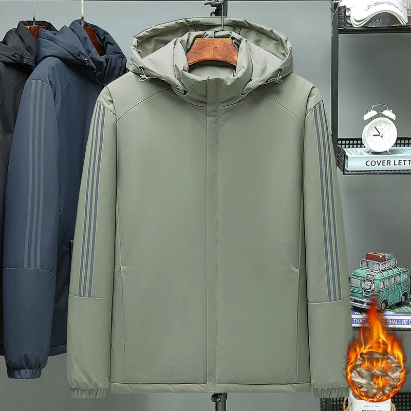 Spring Graphene Men's Coat Winter New Thickened Warm Cotton-padded Jacket Windproof Waterproof Interchange Outdoor Jackets