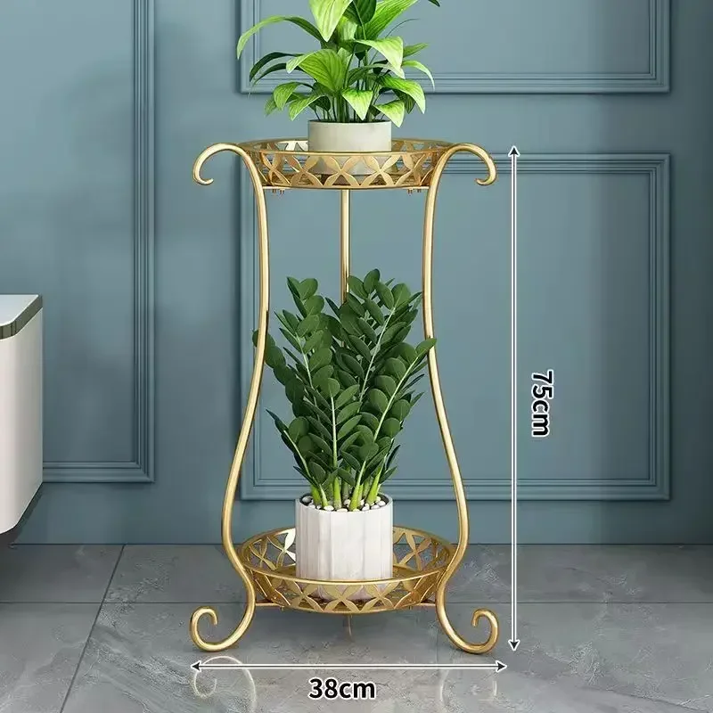 Multilayers Green Pineapple Storage Shelf Iron Hollowed-out Flower Rack Scene Versatile Garden Stand Indoor