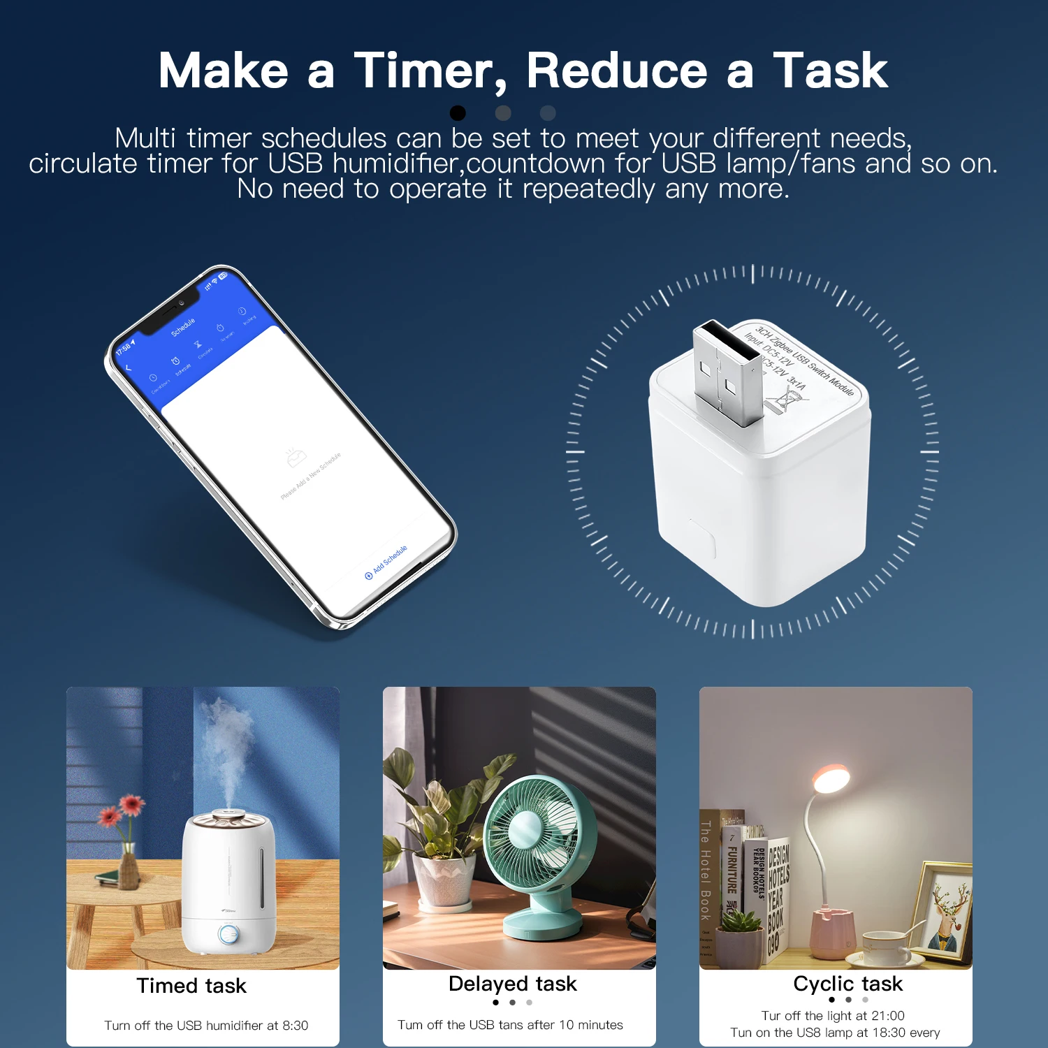 Tuya Smart WiFi/Zigbee Micro 1 2 3 USB Adaptor Switch 5V Mini USB Power Adaptor Smart Life Control Via Alexa Google smart switch smart wifi switch wifi switch wireless switch