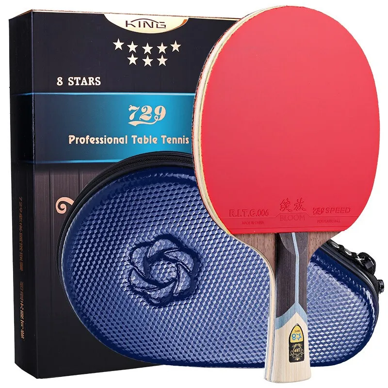 

Friendship 729 King 8 Star Table Tennis Racket ALC Carbon Blade Ping Pong Paddle Sticky Pips-in Pingpong Bat for Fast Attack