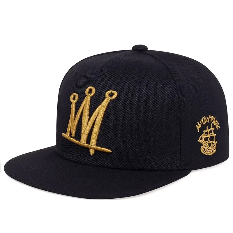 1 pc new fashion Men Women hip hop baseball cap crown embroidery puncher snapback caps outdoor flat brim sun hats