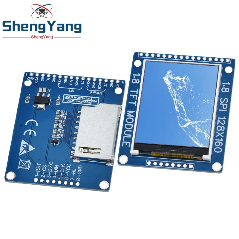 

1.8 Inch Serial SPI TFT LCD Module Display PCB Adapter IC 128x160 Dot Matrix 3.3V 5V IO Inerface Cmmpatible LCD1602 For Arduino