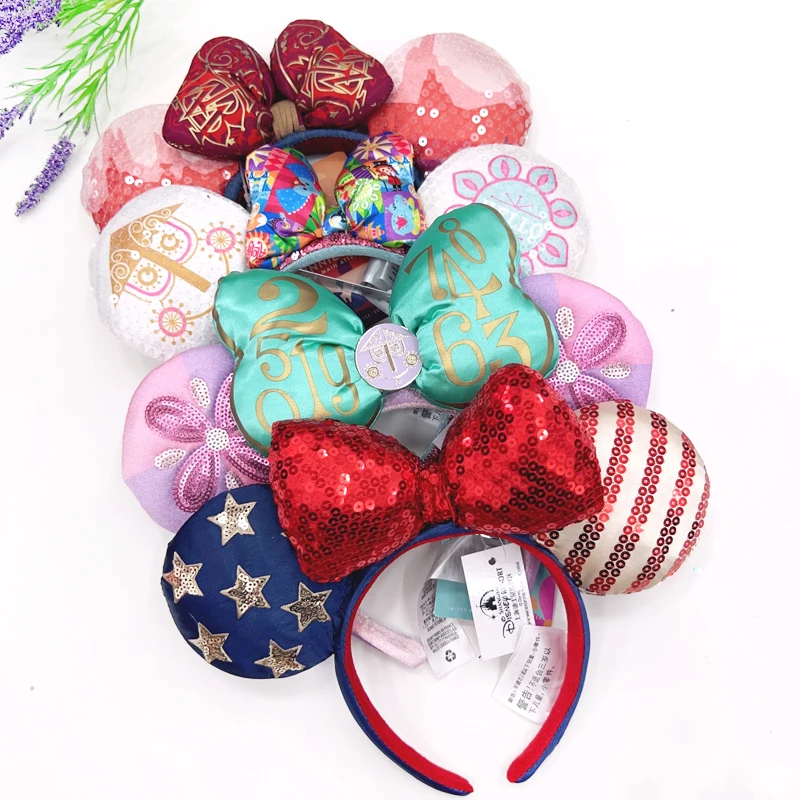 Diadema con orejas de Mickey de Disney, diadema de fuegos artificiales con Jack Pumpkin King, diadema para Cosplay, diadema con letras de Disneyland, regalo, novedad de 2026