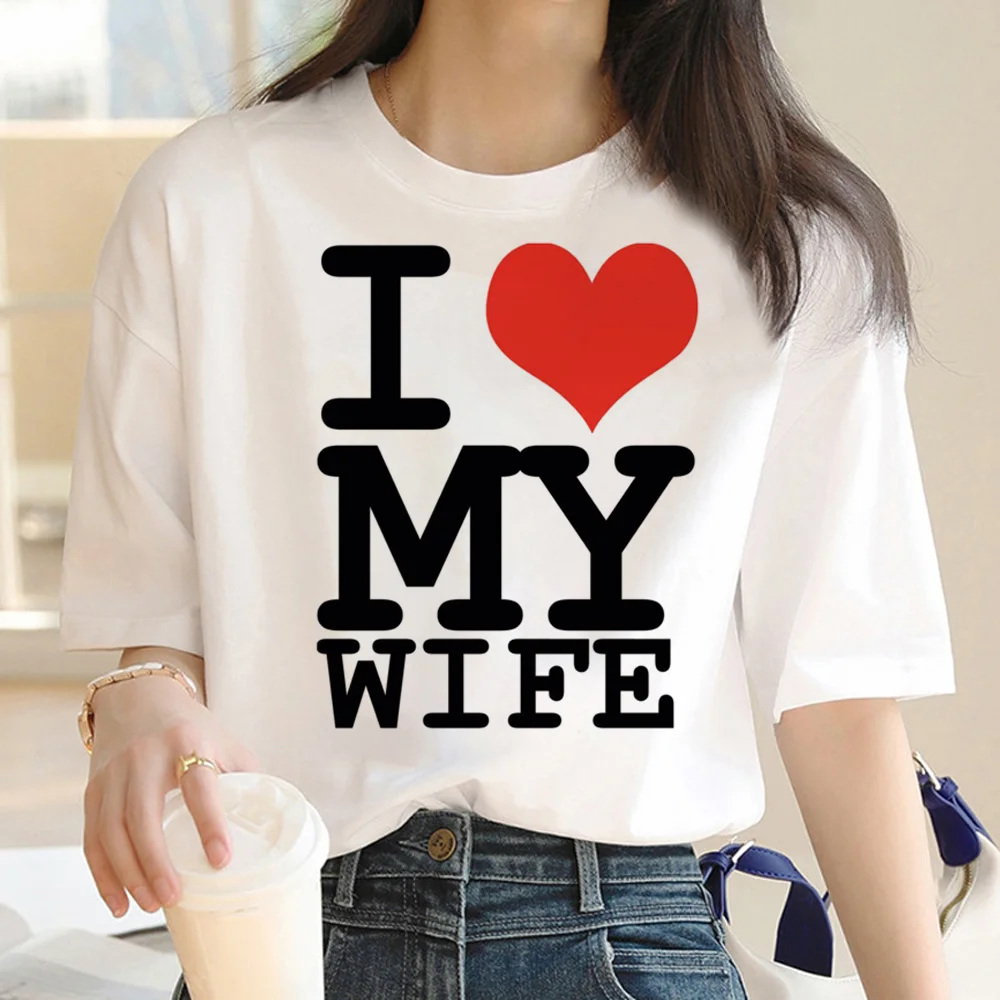 Лидер продаж 2023, модные футболки с надписью «i Love My семейная с буквами», Женская забавная дизайнерская футболка, Женская комиксная одежда в японском стиле, топы