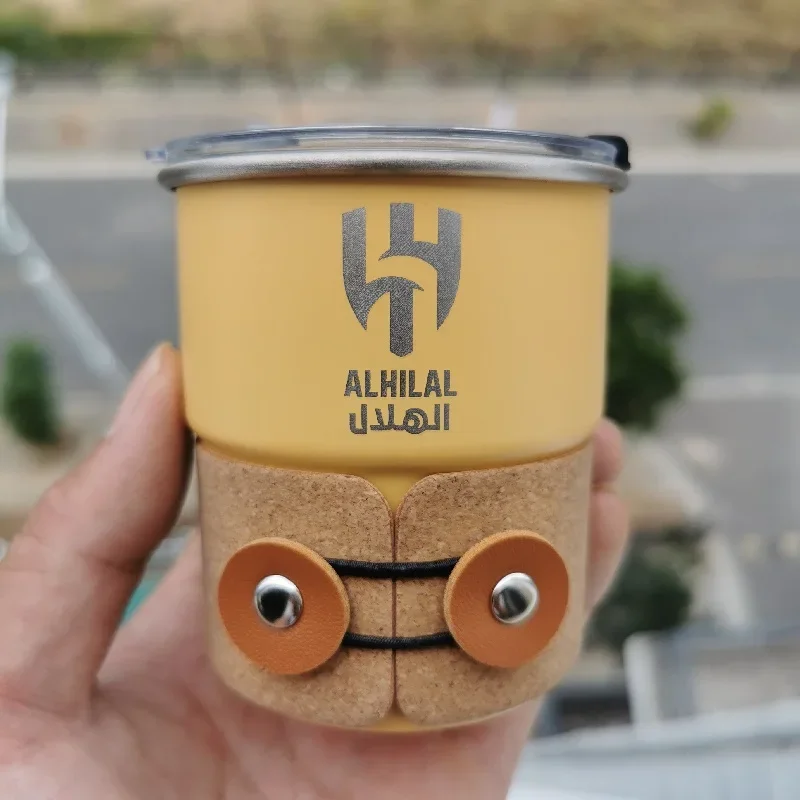 كوب الهلال من الفولاذ المقاوم للصدأ القهوة القدح 3...