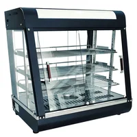 Commercial Hamburger Warming Cabinet Drawer Display Cabinet Constant Temperature Heating Warm Arc Double Door Equipment 1