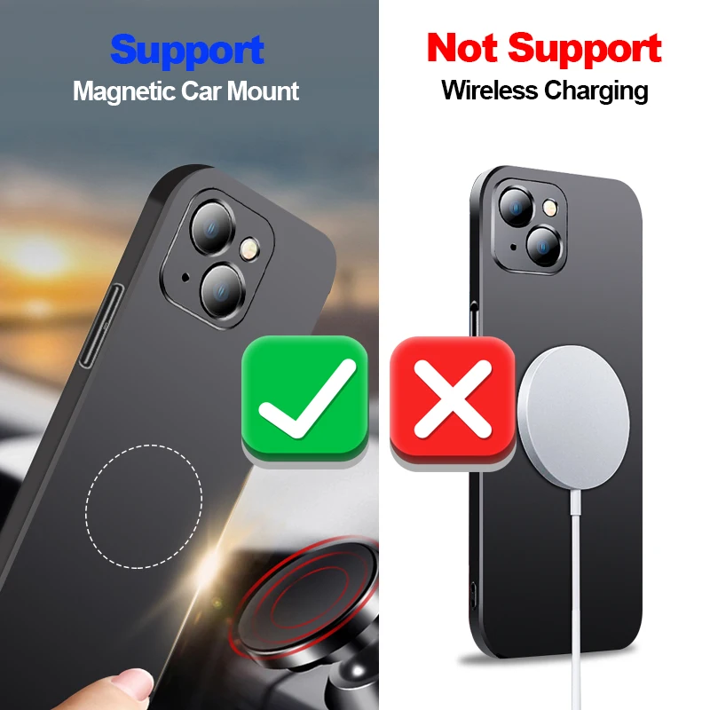 Case S22 Ultra 5g s22ultra S22 plus Silm Magnetic Car Holder Hard Cover For Samsung Galaxy S22 Ultra 5g Plus S22 Matte Case 6