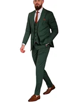 Men's Three Pieces Wedding Suit Single Breasted Peak Lapel Blazer Business Groom Dinner Daily Groom Tuxedos 1