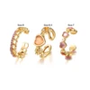New Y2K Purple Crystal Irregular Heart Rings for Women Kpop Creative Heart Geometric Open Ring Punk Vintage Fashion Jewely Gifts 6