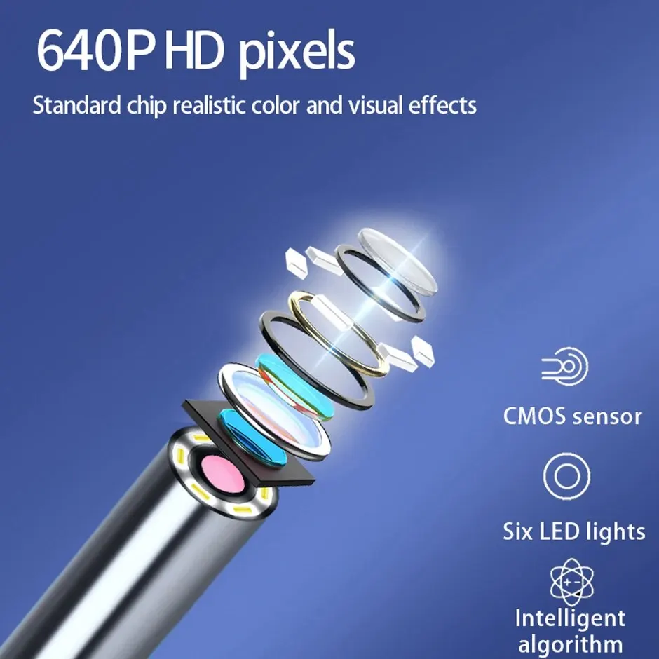 S6f28055baf2045fe863f409cb4487378J 5.5MM, HD, Visual Ear Endoscope 3 in 1 USB Otoscope Ear Wax Removal HD Endoscope Mini Camera Otoscope Health Care For PC Android Mallzona