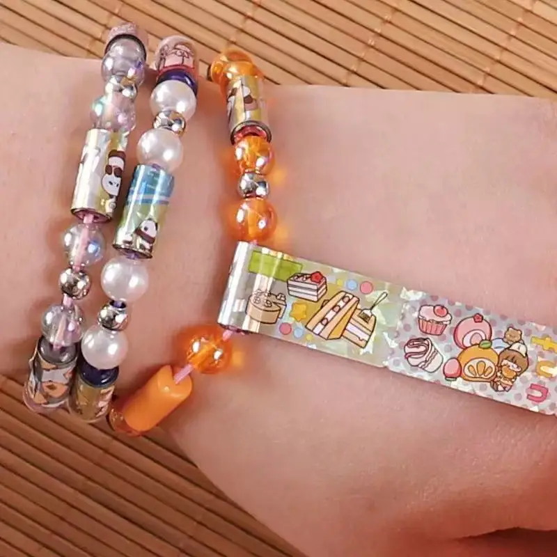 DIY Creative Sticker Bracelet Kit - Bead and Stationery Craft Set