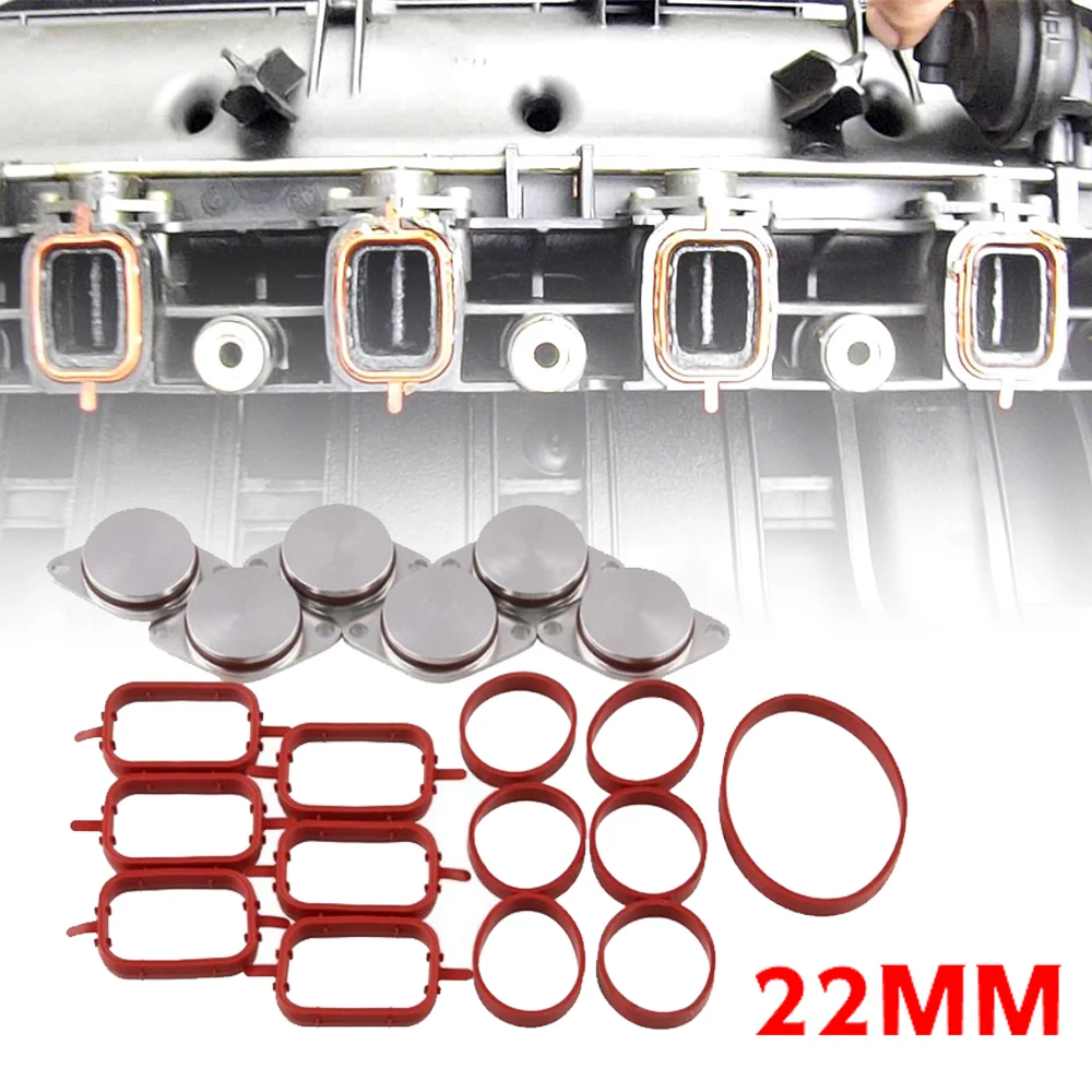 22mm Aluminium Swirl Flap Removal Repair Kit Gaskets For Bmw E46 E39