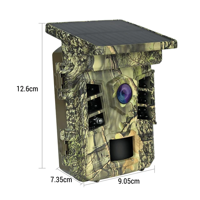Hunting Game Camera 0.3s Trigger Time IP66 Waterproof 1080p Trail Camera with Solar Powered WiFi Connect Function 6