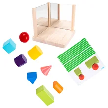 

1 Set Multidimensional Space Baby Mirror Building Block Puzzle Cognitive