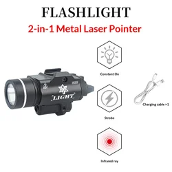 Universal Tactical Flashlight - 20mm Outdoor Infrared & White Light, Explosion - Proof Design (TRL - 1A)