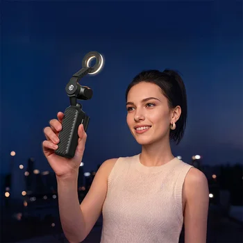 Ulanzi LM004 Compatible with Pocket 4 Gimbal Ring Light Photography Fill Light for Action Camera Group Shots Livestream Vlogging
