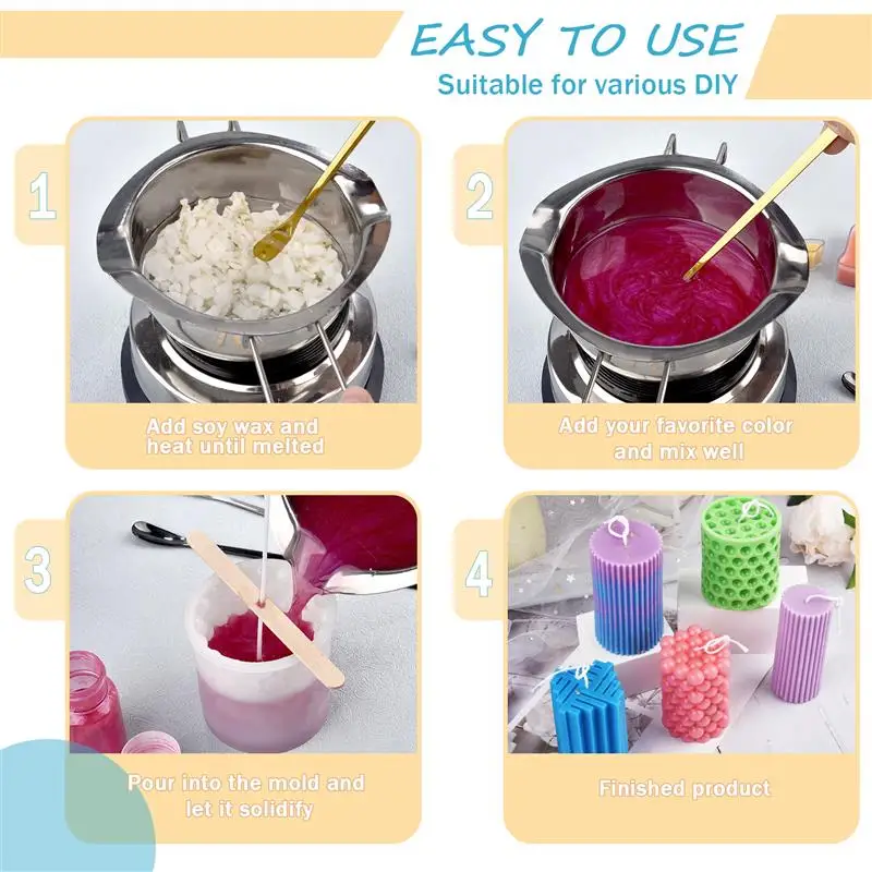 50/100g Natural Soy Wax Flake Scented Candle Raw Material DIY Candle Making Handicraft Supplies Wax Additive-Free Pure