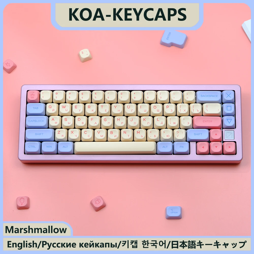 Semelhante ao MOA Keycaps, MAC ISO, Japonês, Coreano, Russo, KOA PBT