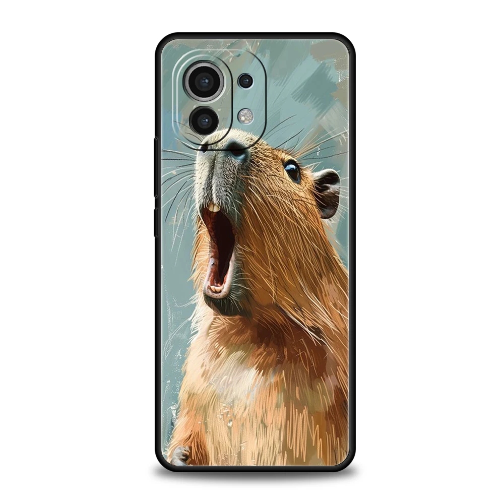 Cute Cartoon Capybara Shockproof Soft TPU Phone Case Cover