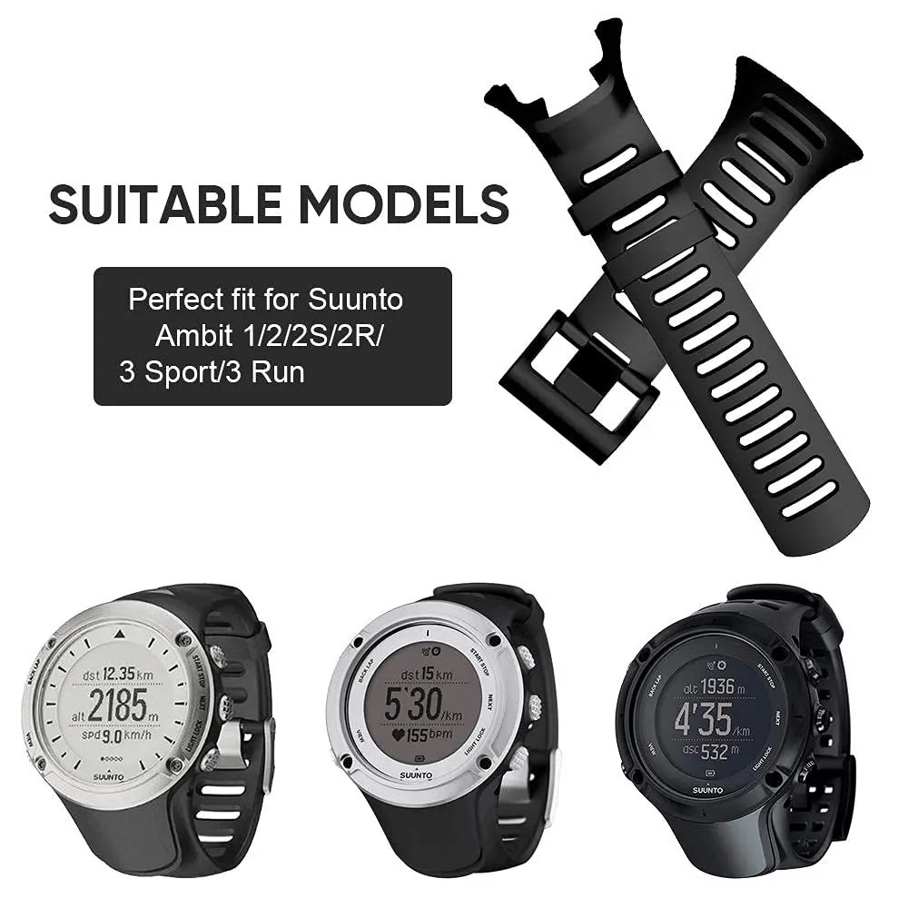 Compatible with Suunto Ambit Watch Band, Soft TPU Replacement