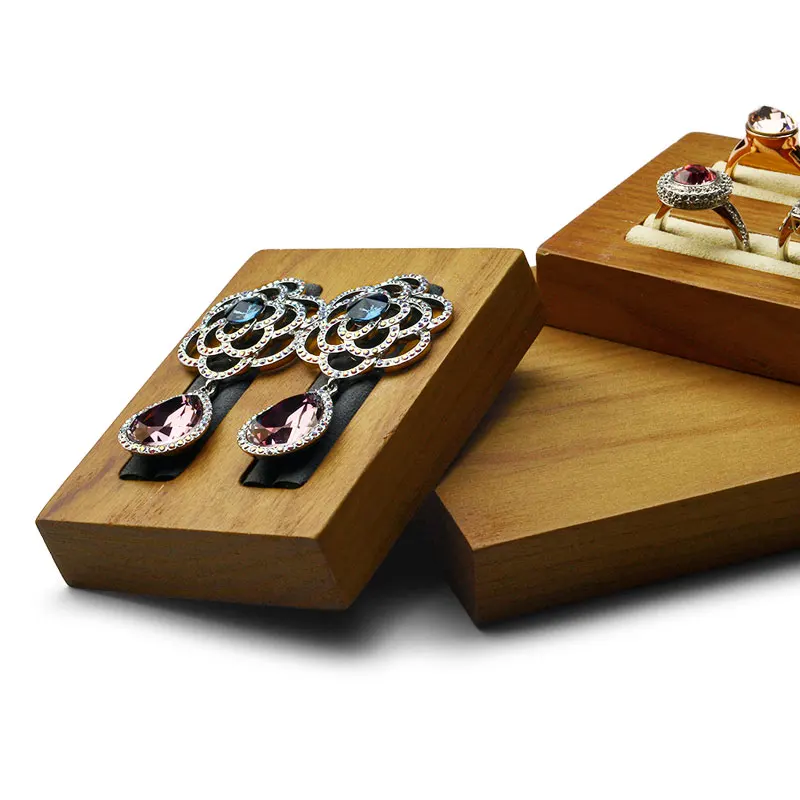 Oirlv Wooden Jewelry Stand For Bracelet Earrings Ring Necklace Watch Wooden Jewelry Display Stand Solid Wood Watch Jewelry Stand