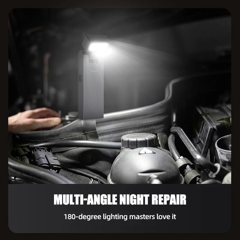 Magnetic Work Light Rechargeable COB Flashlight  Suitable for Night Work Emergency Lamp Night Light Small Car Lamp 5