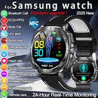 2025 For Samsung New High-end Laser Detection Smart Watch Men ECG Uric Acid Precise Blood Pressure Body Analysis Health Watches 1