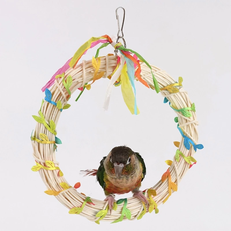 

Клетка для волнистых попугаев, подставка для окуня, качели из ротанга, качели для попугаев, игрушечная клетка для окуня