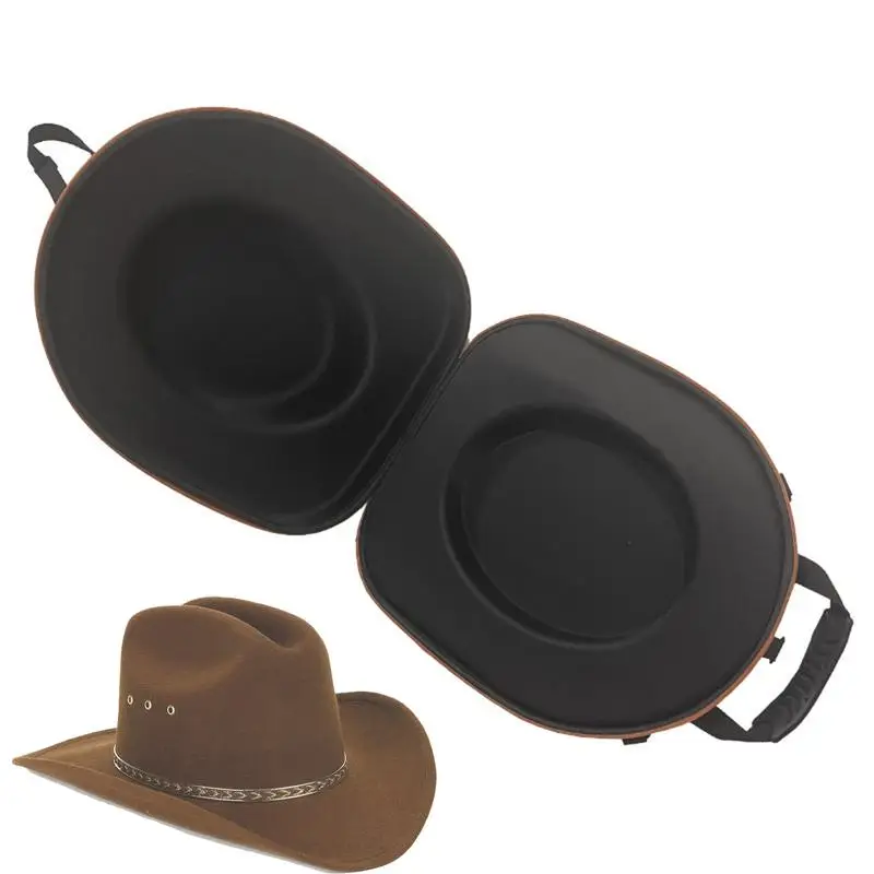 

Storage Bag With Strap For Cowboy Hat Durable Travel Case Handbag Storage Box Baseball Cowboy Hat Organizer