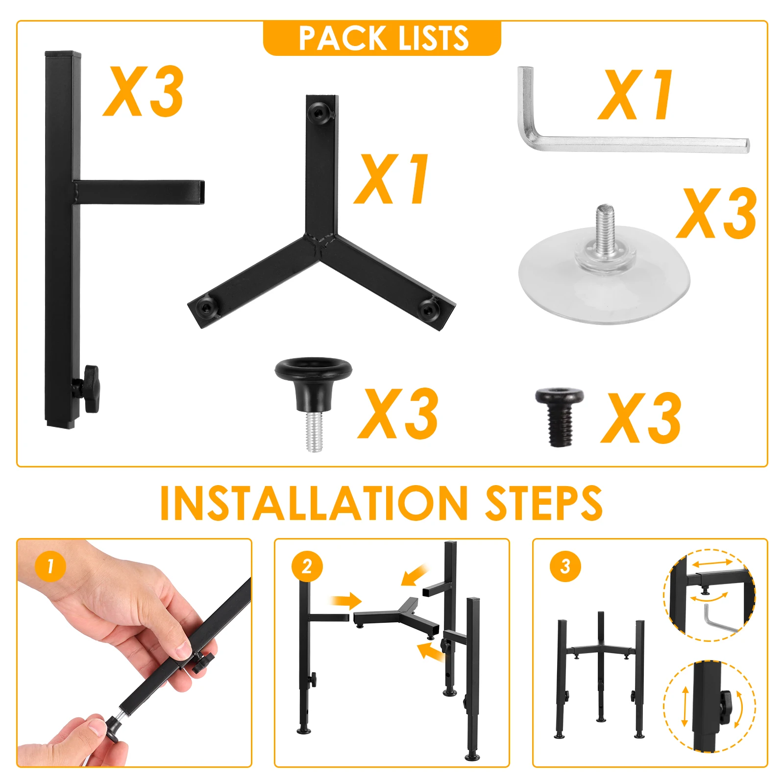 Metal Adjustable Elevated Dog Food Bowls Stand for Large Pets