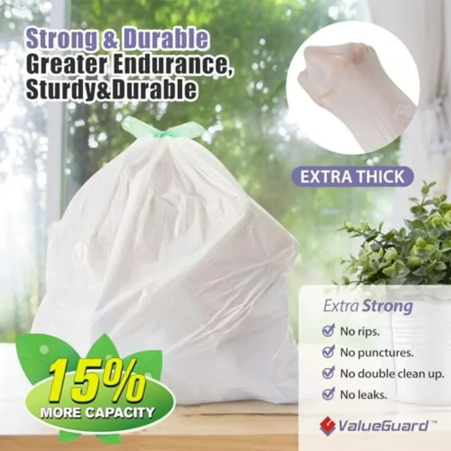 13-Gallon Drawstring Tall Waste Bags – 110-Count, 0.8 Mil 3