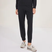 BC874 Women's Textured Knit Pants Elastic Waistband 100% Wool Fall Collection